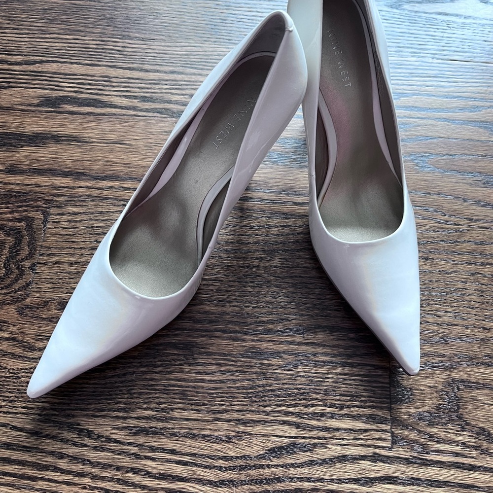 White patent leather style Women's Shoes